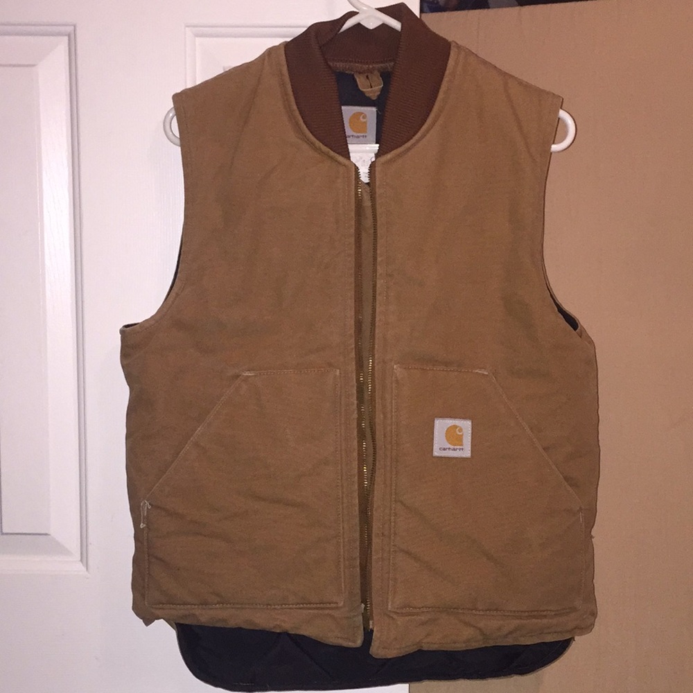 Brown carhartt vest size med